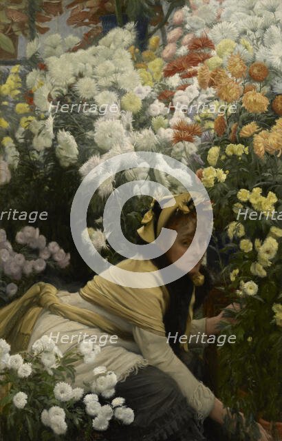 Chrysanthemums, c1874-76. Creator: James Tissot.