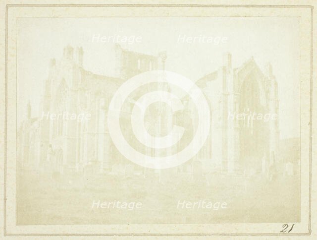 Melrose Abbey, 1844. Creator: William Henry Fox Talbot.