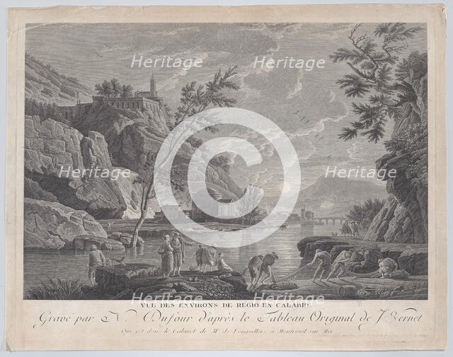 View of the Surroundings of Regio in Calabria, ca. 1770. Creator: Charles Nicolas Dufour.