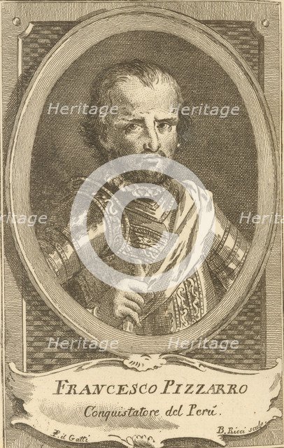 Portrait of Francisco Pizarro, 1778. Creator: Anonymous.