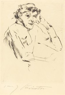 Pflegerin (Nurse), 1914. Creator: Lovis Corinth.