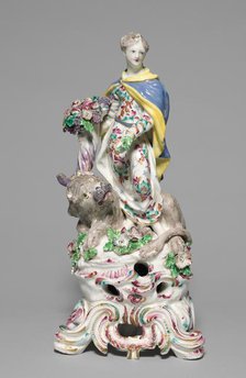 Figure of Earth, c. 1755. Creator: Bow Porcelain Factory (British).