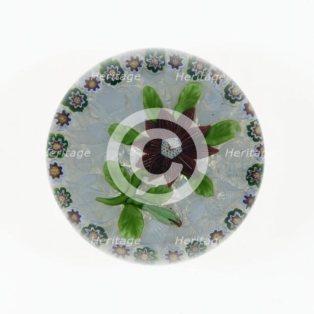 Paperweight, Lunéville, c. 1848-55. Creator: Baccarat Glasshouse.