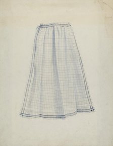 Shaker Work Apron, c. 1936. Creator: Joseph Goldberg.