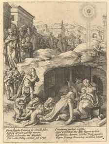 The Adoration of the Magi, ca. 1585. Creator: Hendrik Goltzius.