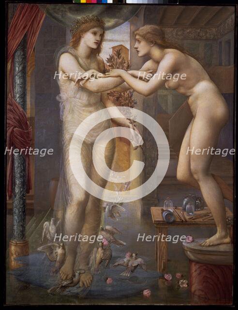 Pygmalion and the Image - The Godhead Fires, 1878. Creator: Sir Edward Coley Burne-Jones.