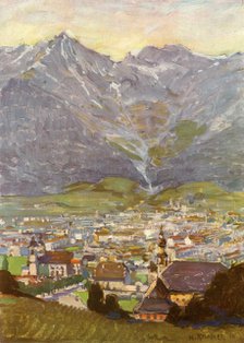 'Blick Vom Berg Isel Auf Innsbruck',  (View From Bergisel of Innsbruck), c1929. Creator: Unknown.