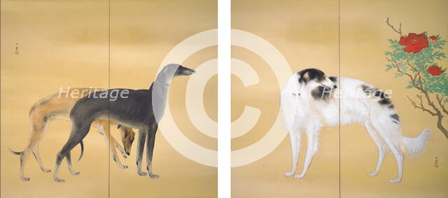 Dogs from Europe, 1941. Creator: Hashimoto, Kansetsu (1883-1945).
