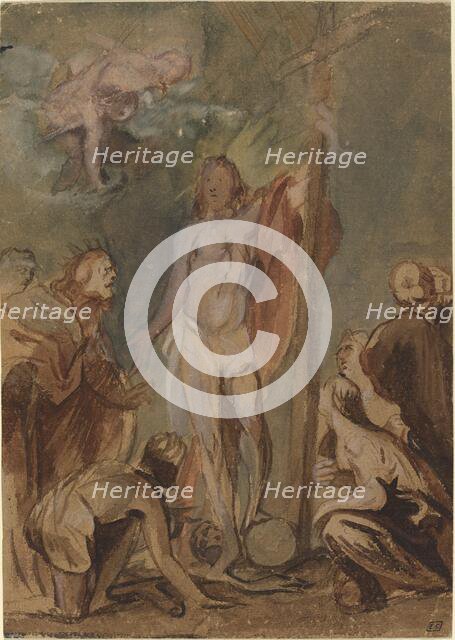 The Risen Christ Surrounded by Saints, c. 1660. Creator: Jan Boeckhorst.