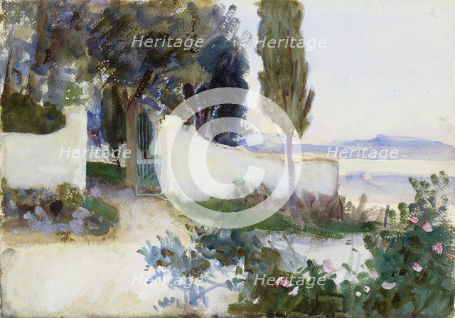 Gates of a Villa in Italy, c1900s. Artist: John Singer Sargent.