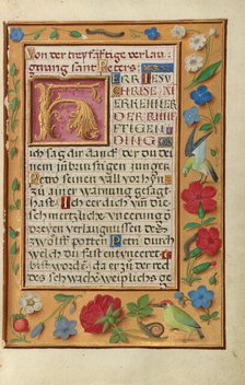 Decorated Text Page; Prayer Book of Cardinal Albrecht of Brandenburg, about 1525-1530. Creator: Unknown.