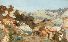 Landscape near Roquevaire in Provence, 1861. Creator: Jean-Baptiste-Camille Corot