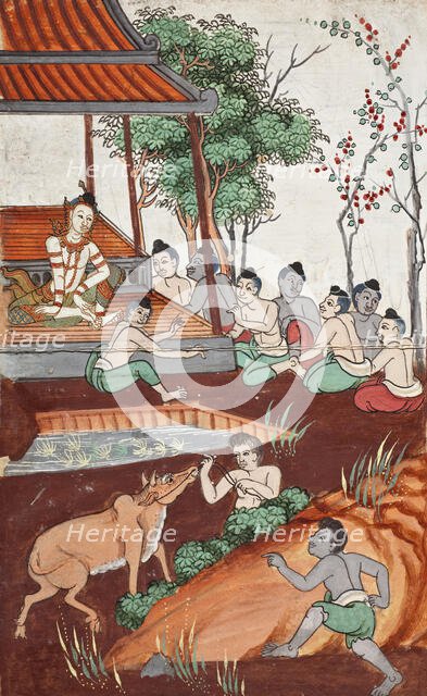 Phra Malai Manuscript (image 8 of 21), between c1860 and c1880. Creator: Unknown.