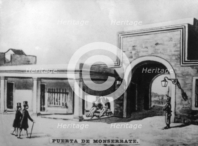 Montserrate Door, (1836), 1920s. Artist: Unknown.