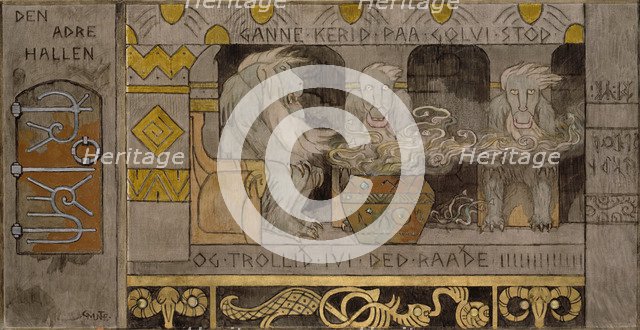 The second Hall. Artist: Munthe, Gerhard (1849-1929)