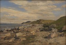 Beach section at Helgenæs, 1877. Creator: Janus Andreas Bartholin la Cour.