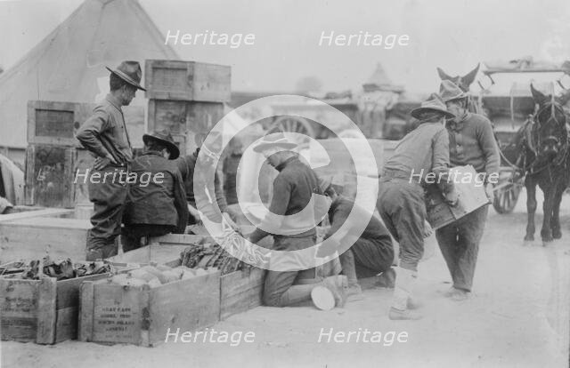 Packing at Texas City, between c1910 and c1915. Creator: Bain News Service.