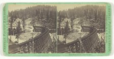 Secret Town Trestle, near Gold Run, 1859/62. Creator: Charles Roscoe Savage.