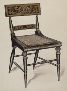 Chair, c. 1936. Creator: Lillian Causey.