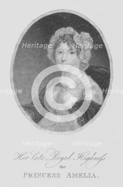 'Her late Royal Highness the Princess Amelia', 1810. Creator: Heath.