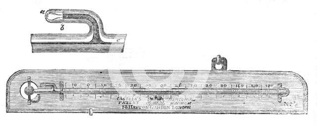 Casella's Patent Mercurial Minimum Thermometer, 1861. Creator: Unknown.