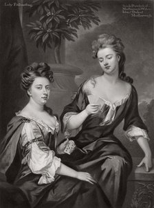 Sarah, Duchess of Marlborough, and Lady Fitzharding, c1702 (1906). Artist: Unknown