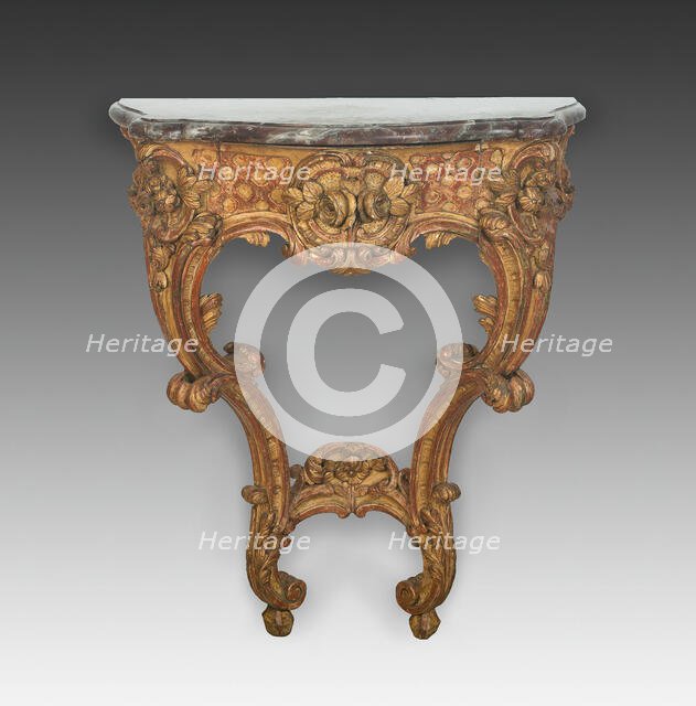 Console Table, France, c. 1730. Creator: Unknown.