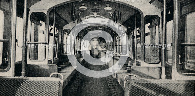 'Interior of the Latest Type of Tube Coach', 1926. Artist: Unknown.