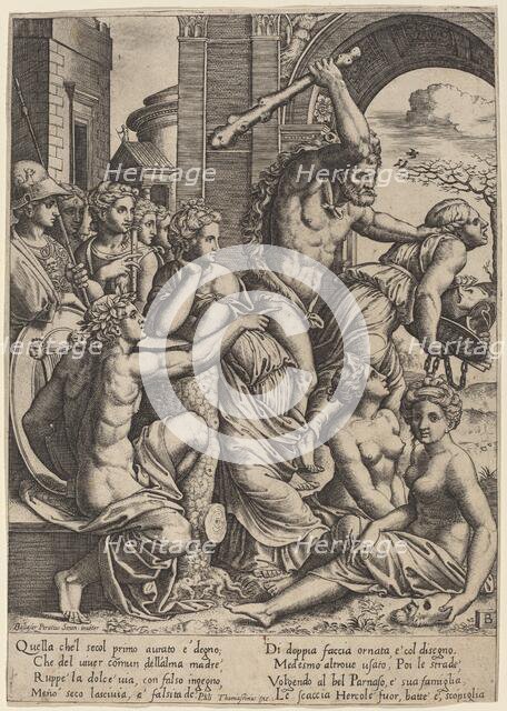 Envy Driven from the Temple of the Muses. Creator: Master of the Die.