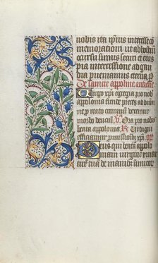 Book of Hours (Use of Rouen): fol. 54v, c. 1470. Creator: Master of the Geneva Latini (French, active Rouen, 1460-80).