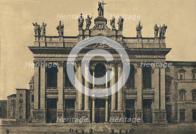 'Roma - Facade of the Basilica of St. John Lateran (Ales. Galilei, 1734)', 1910. Artist: Unknown.