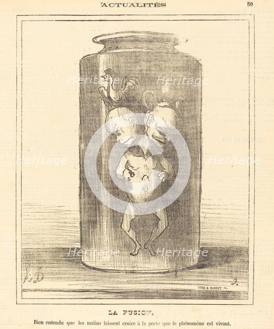 La fusion, 1872. Creator: Honore Daumier.
