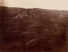 Horace and Edward Stalking Stags, 1856. Creator: Horatio Ross.
