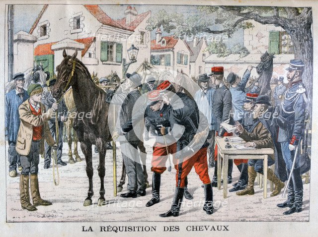 The French army buying horses, 1904. Artist: Unknown