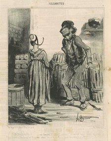 Ah! Fouchtrra! ... Ma femme ..., 19th century. Creator: Honore Daumier.