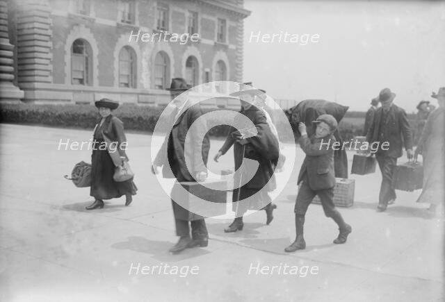 Arriving at Ellis Island, between c1915 and c1920. Creator: Bain News Service.