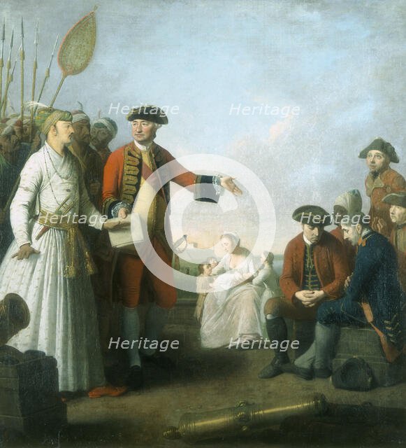 Lord Clive and the Nawab of Bengal, 1773. Creator: Edward Penny.