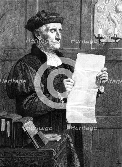 The Man of Law. by H. S. Marks, R.A., from the Royal Academy Exhibition, 1881. Creator: Unknown.