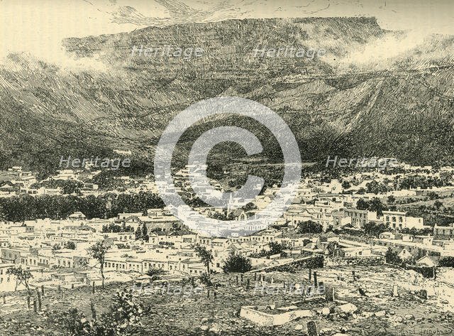 'Cape Town and Table Mountain', c1900. Creator: Joseph Holland Tringham.