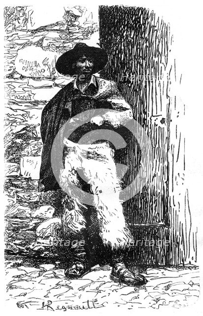 Shepherd of the Italian countryside, 19th century. Artist: Henri Alexandre Georges Regnault