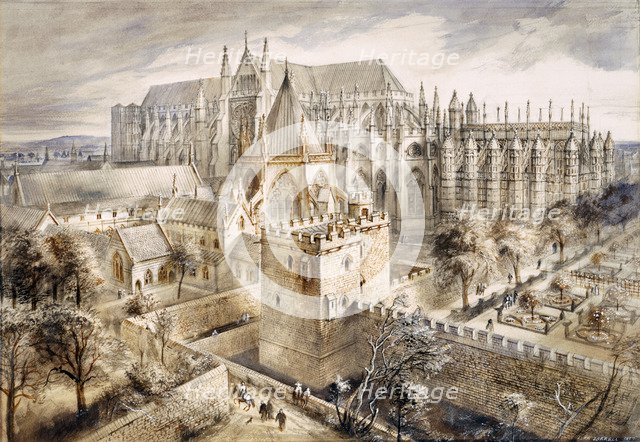 Jewel Tower, London, c14th-15th century, (1990-2010). Artist: Alan Ernest Sorrell.