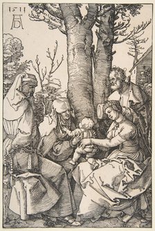 The Holy Family with Saint Joachim and Saint Anne, 1511. Creator: Albrecht Durer.