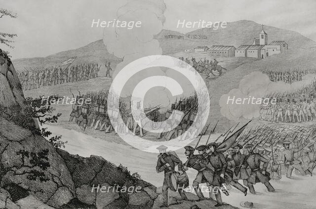 First Carlist War, (1833-1840): Battle of Mendigorria, (16th July 1835), 1845 .  Creator: Manuel Miranda.