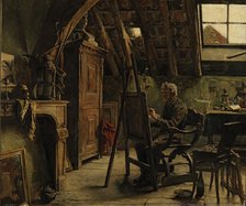 Studio of a Painter, 1884. Creator: Charles Mertens.