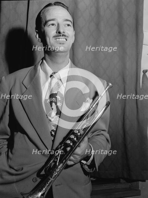 Portrait of Bobby Hackett, Paramount Theater, New York, N.Y., ca. Aug. 1946. Creator: William Paul Gottlieb.