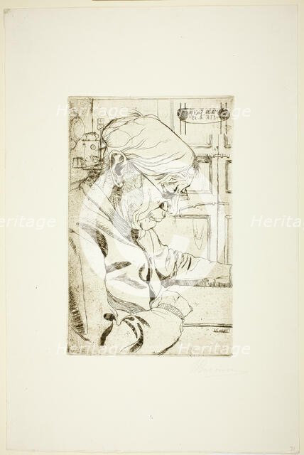 La Signora Sacchi, 1907. Creator: Umberto Boccioni.