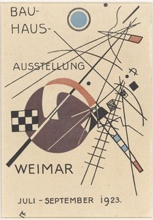 Bauhaus exhibition, 1923. Creator: Kandinsky, Wassily Vasilyevich (1866-1944).