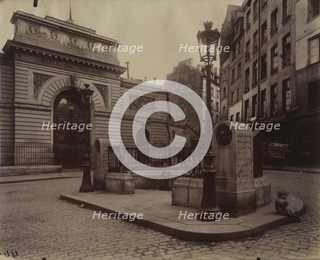 Fountain of the LÉcole Polytechnique, 1902. Creator: Eugène Atget (French, 1857-1927).