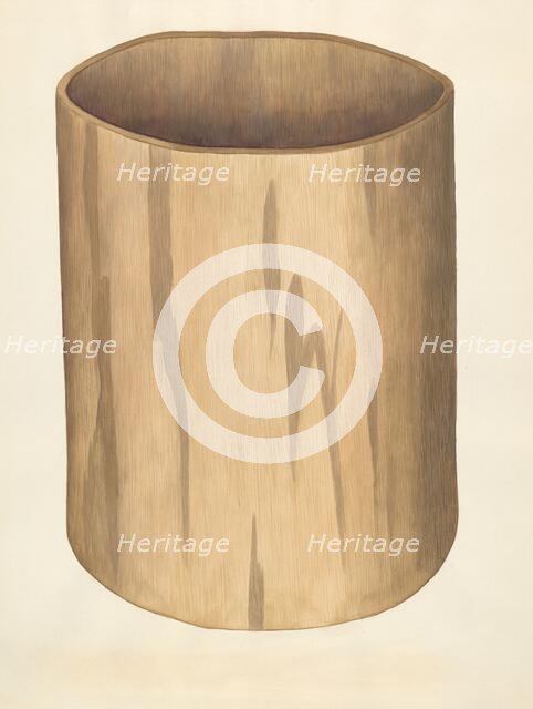 Flour Barrel, c. 1938. Creator: Wilbur M Rice.