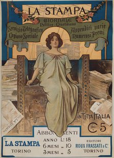 La Stampa, 1898. Creator: Carpanetto, Giovanni Battista (1863-1928).